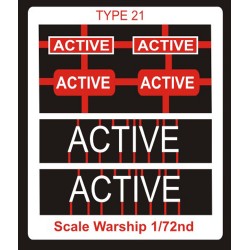 Type 21 Class Name Plate  72nd- Active