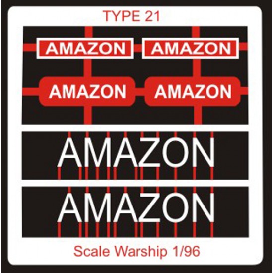 Type 21 Class Name Plate  96th- Amazon
