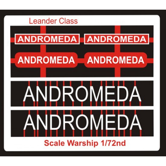 Leander Class Name Plate  72nd- Andromeda