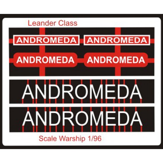 Leander Class Name Plate  96th- Andromeda