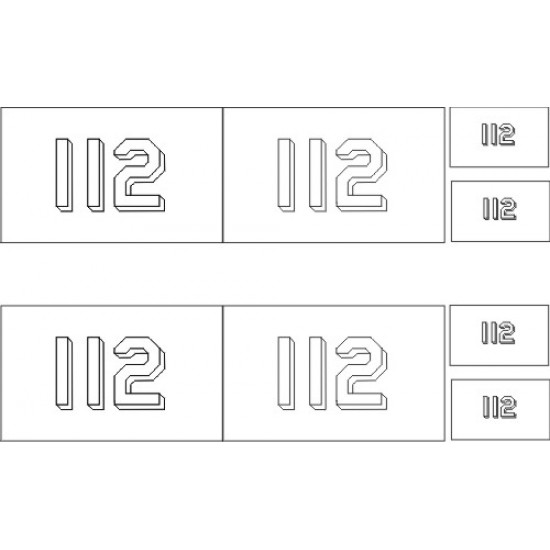 Pennant Numbers Stencils