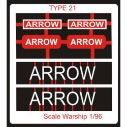 Type 21 Class Name Plate  96th- Arrow