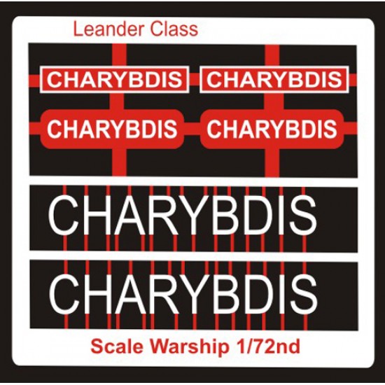 Leander Class Name Plate  72nd- Charybdis