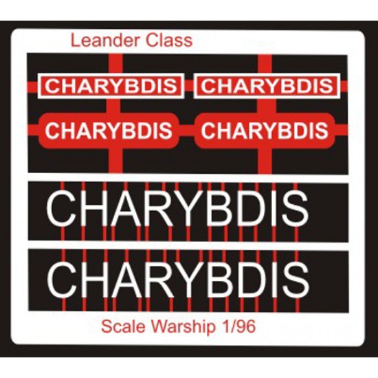 Leander Class Name Plate  96th- Charybdis