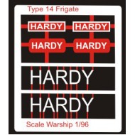 Type 14 Frigate Name Plate  96th- Hardy