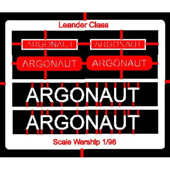 Leander Class Name Plate  96th- Argonaut