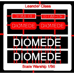 Leander Class Name Plate  96th- Diomede