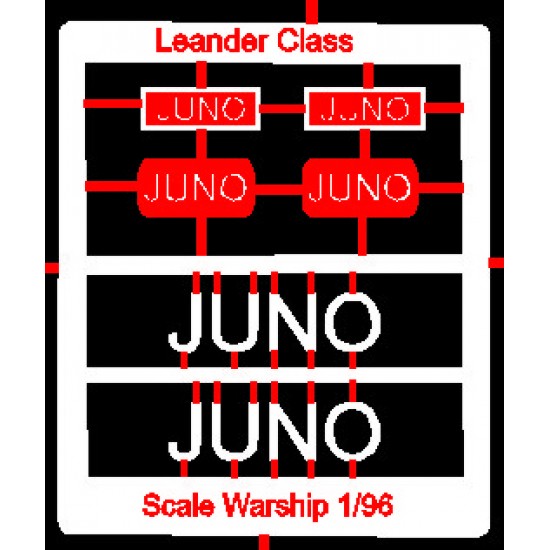 Leander Class Name Plate  96th- Juno
