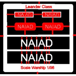 Leander Class Name Plate  96th- Naiad