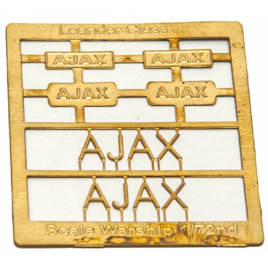 Leander Class Name Plate  72nd- Ajax