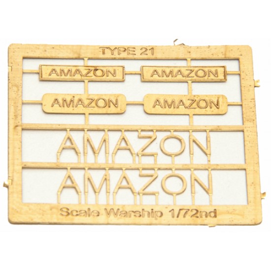 Type 21 Class Name Plate  72nd- Amazon