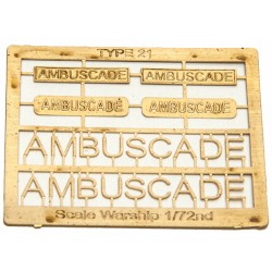 Type 21 Class Name Plate  72nd- Ambuscade
