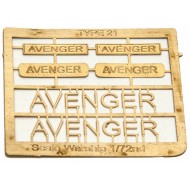 Type 21 Class Name Plate  72nd- Avenger