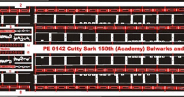 Cutty Sark Bulwark & Stanchion Set 150th