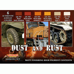 LifeColor Dust And Rust Set (22ml x 6)